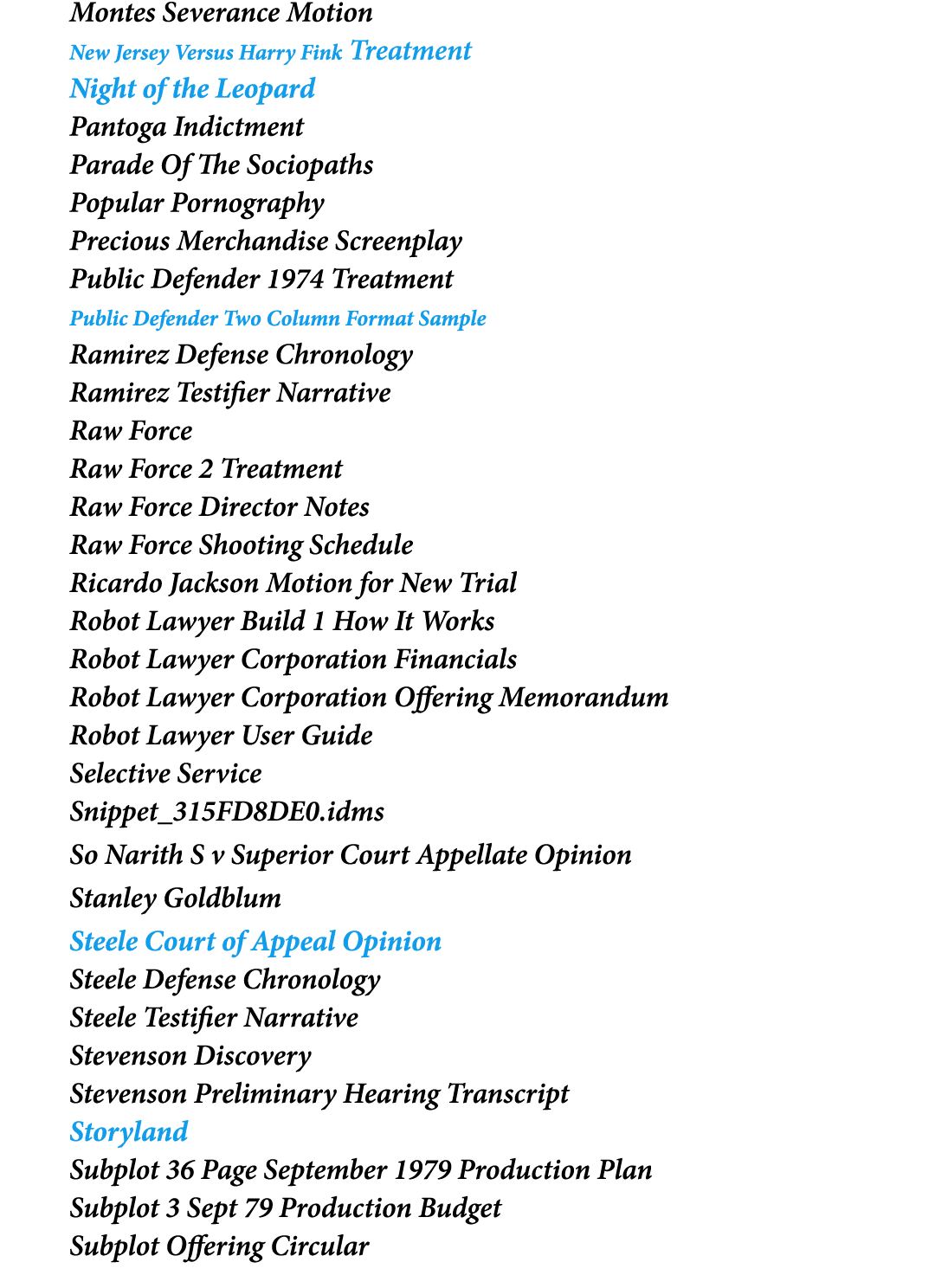 Montes Severance Motion New Jersey Versus Harry Fink Treatment Night of the Leopard Pantoga Indictment Parade Of The ...