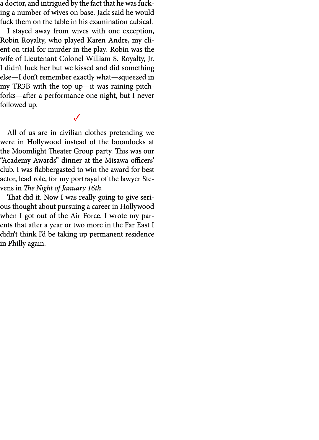a doctor, and intrigued by the fact that he was fucking a number of wives on base. Jack said he would fuck them on th...