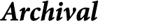 Archival 