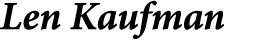 Len Kaufman 