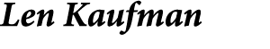 Len Kaufman 