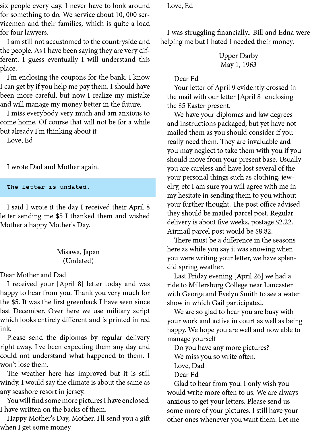 six people every day. I never have to look around for something to do. We service about 10, 000 servicemen and their ...