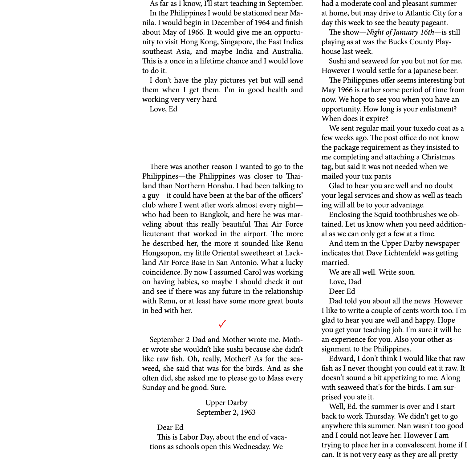 As far as I know, I'll start teaching in September. In the Philippines I would be stationed near Manila. I would begi...