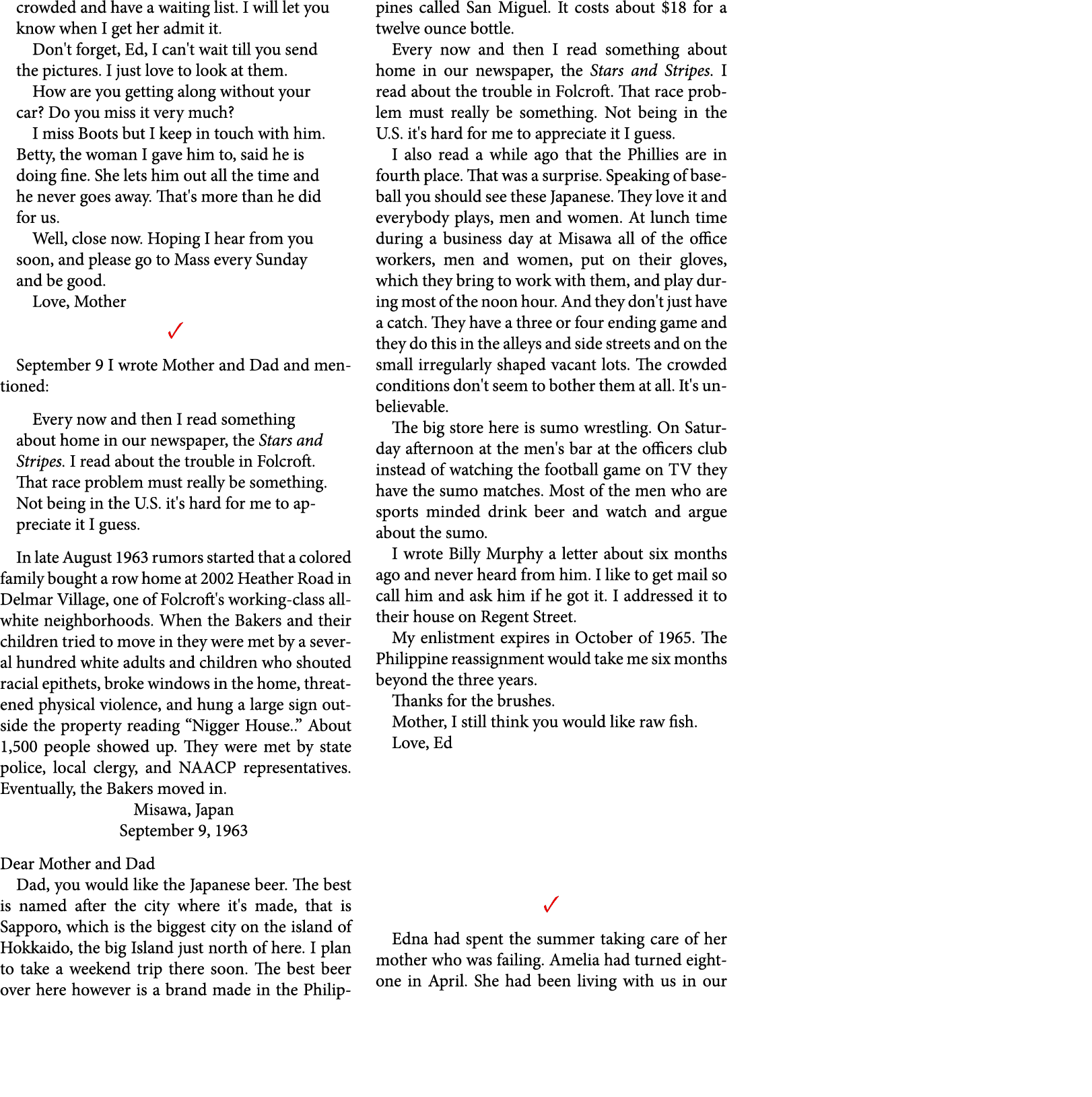 crowded and have a waiting list. I will let you know when I get her admit it. Don't forget, Ed, I can't wait till you...