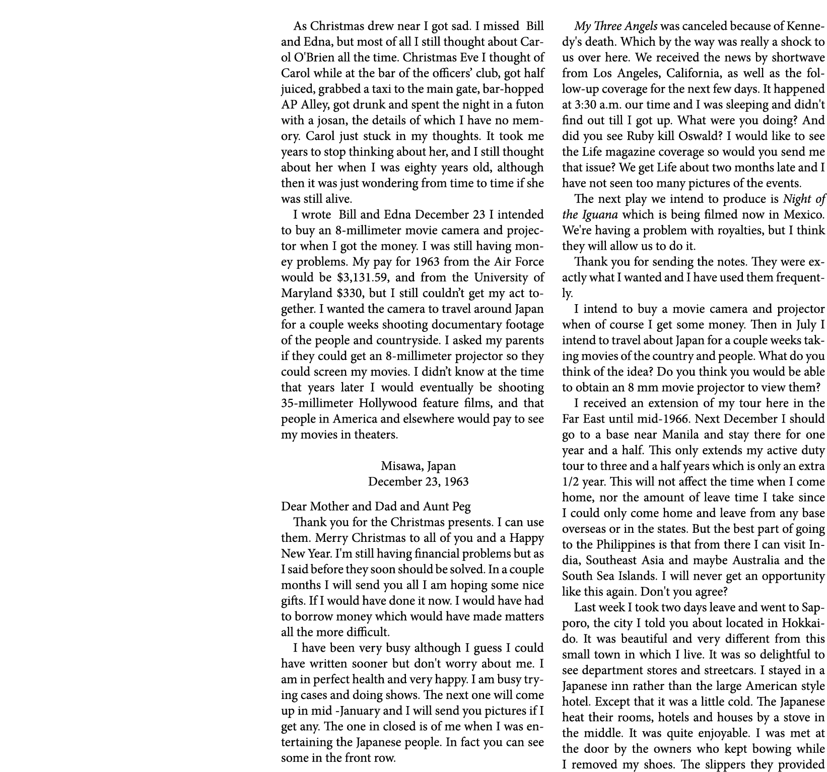 As Christmas￼ drew near I got sad. I missed Bill and Edna, but most of all I still thought about Carol O'Brien all th...