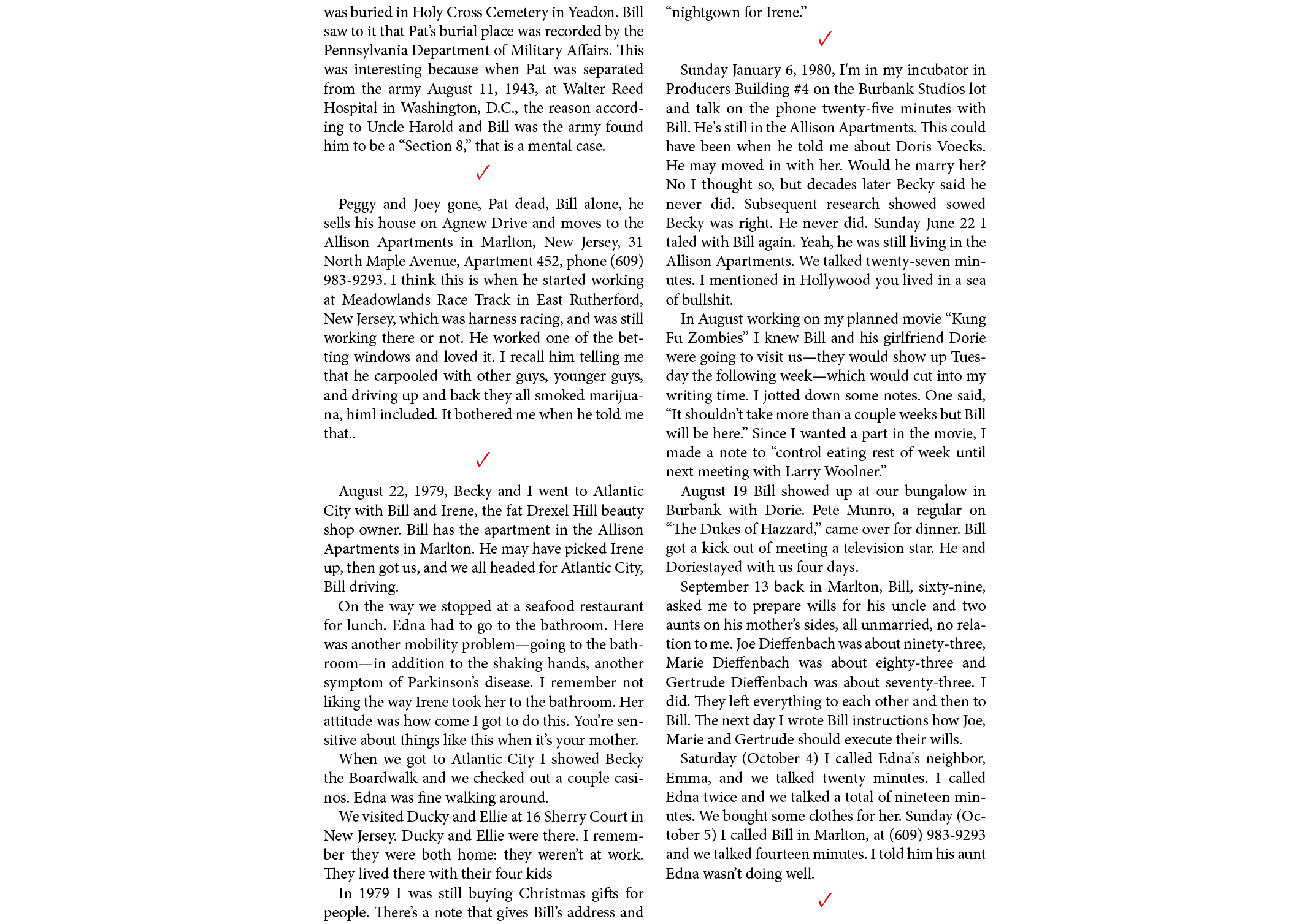 was buried in Holy Cross Cemetery in Yeadon. Bill saw to it that Pat’s burial place was recorded by the ﻿Pennsylvania...