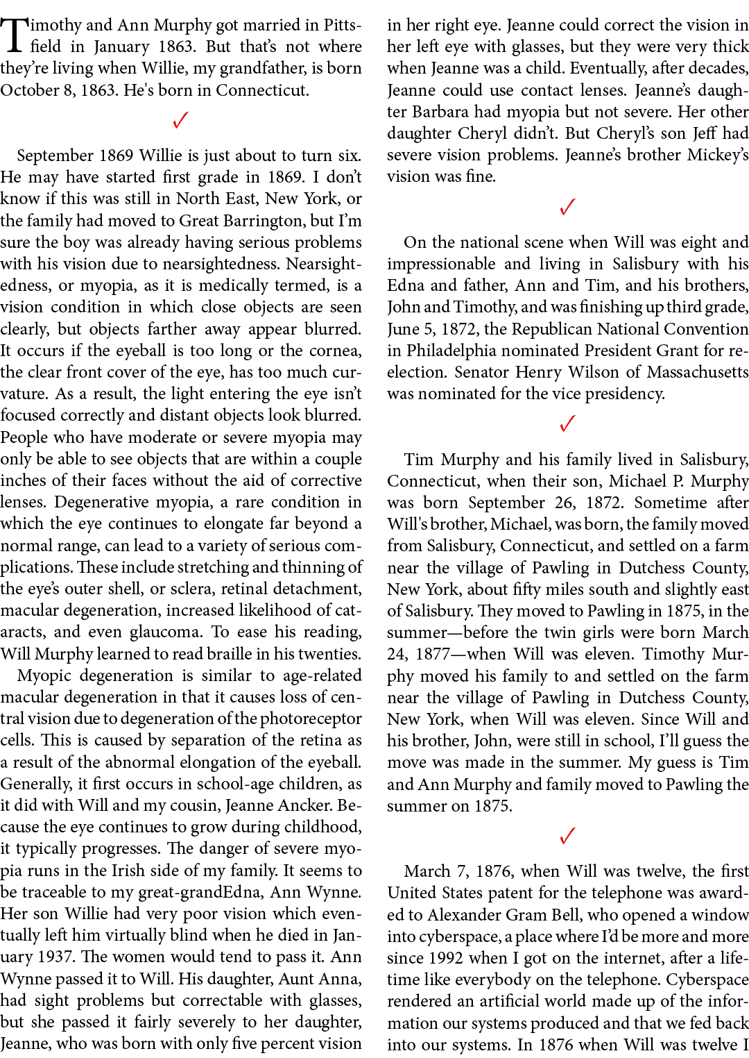 Timothy and Ann Murphy got married in ﻿Pittsfield in January 1863. But that’s not where they’re living when Willie, m...