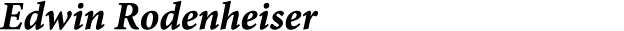 Edwin ﻿Rodenheiser 
