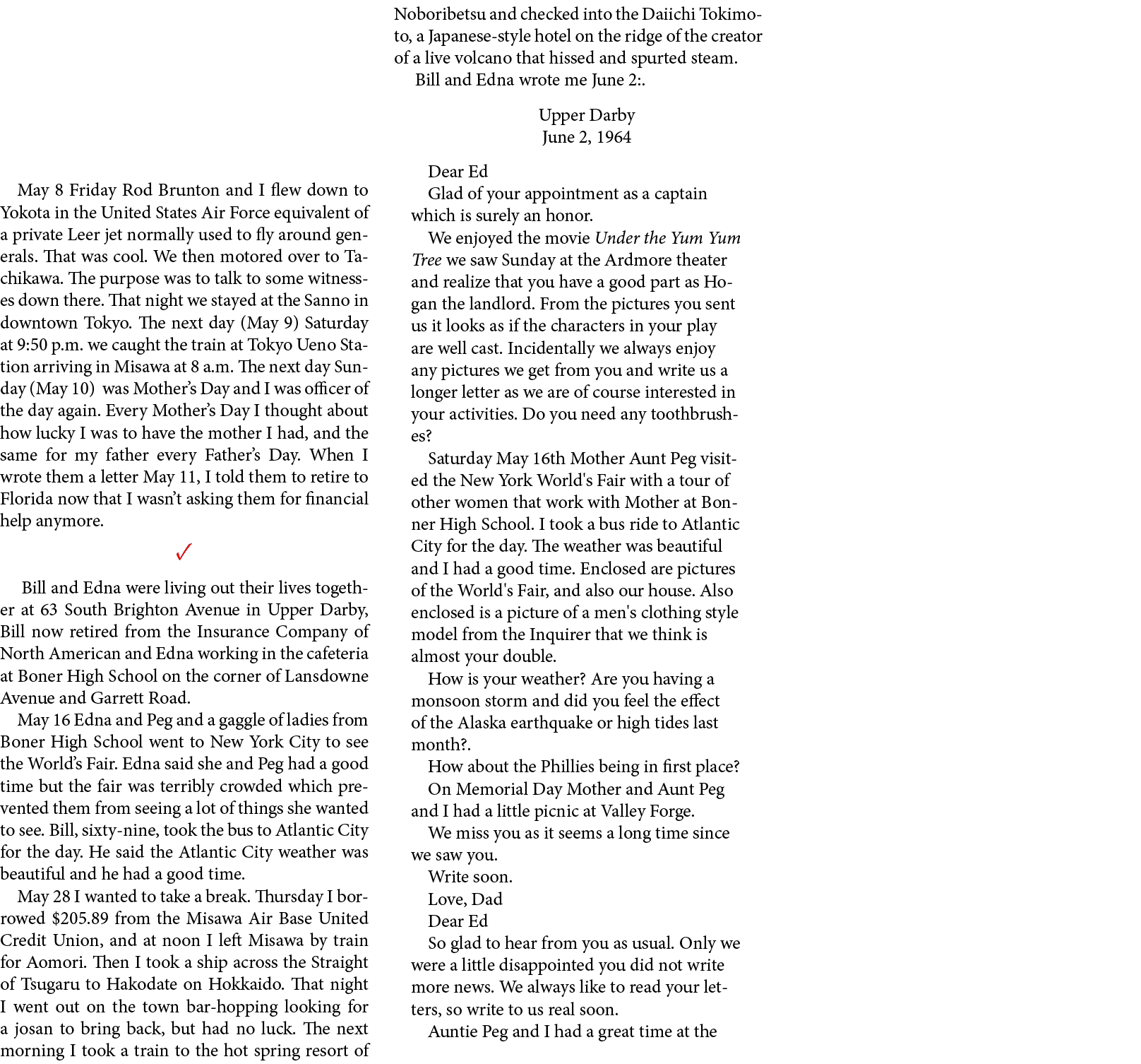  May 8￼ Friday ﻿Rod Brunton and I flew down to ﻿Yokota in the United States Air Force equivalent of a private ﻿Leer j...