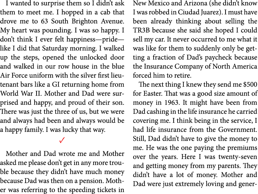 I wanted to surprise them so I didn’t ask them to meet me. I hopped in a cab that drove me to 63 South Brighton Avenu...