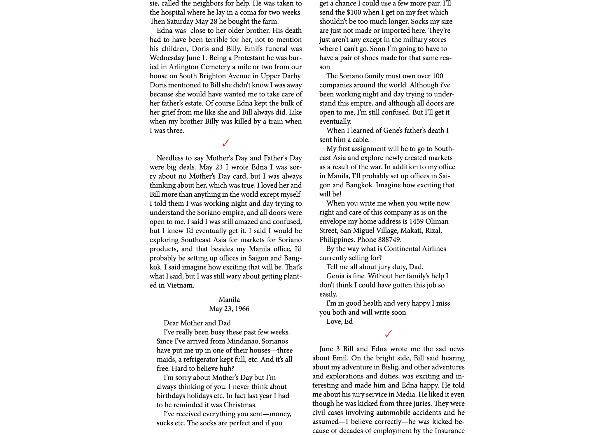 sie, called the neighbors for help. He was taken to the hospital where he lay in a coma for two weeks. Then Saturday ...