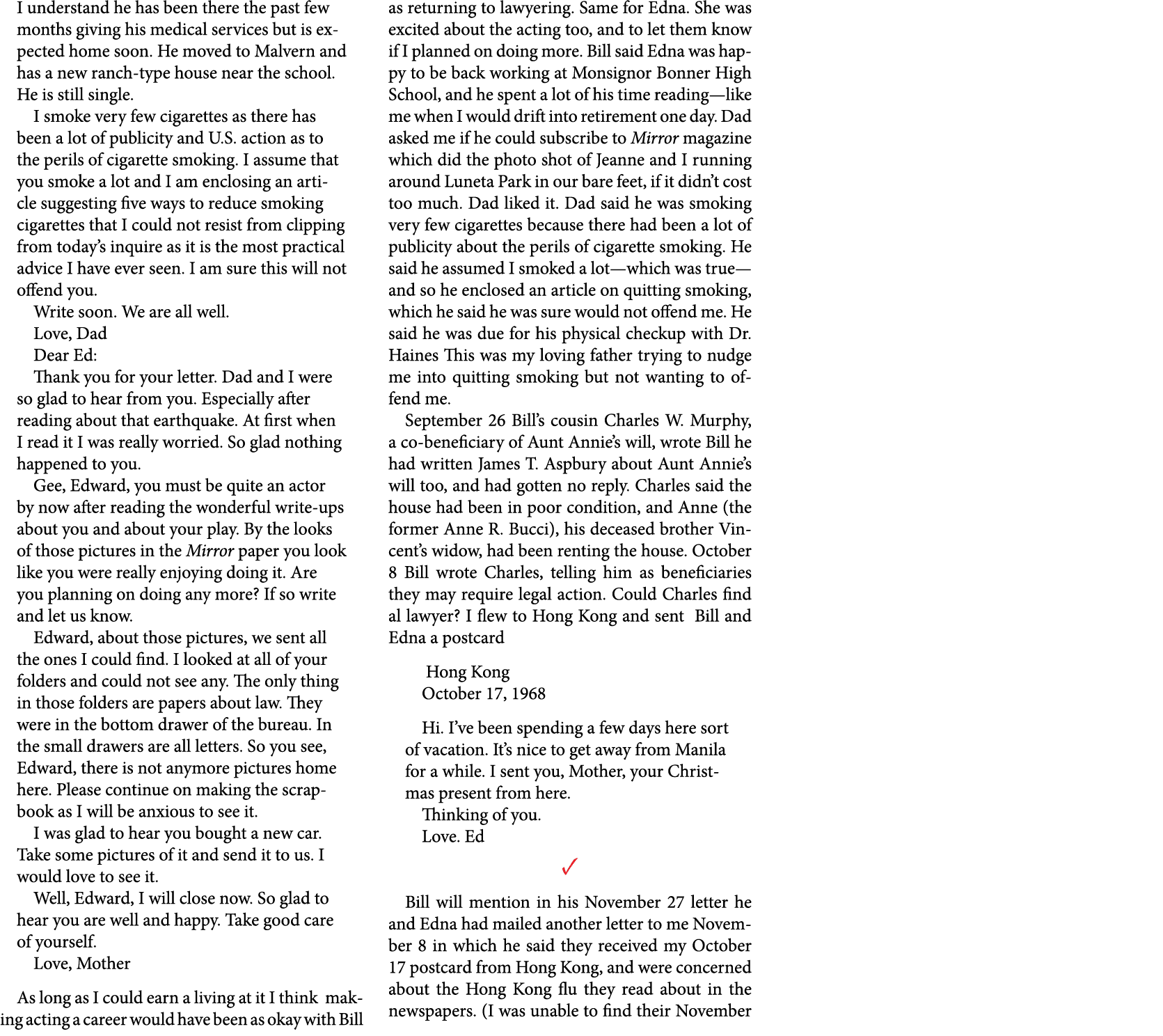 I understand he has been there the past few months giving his medical services but is expected home soon. He moved to...