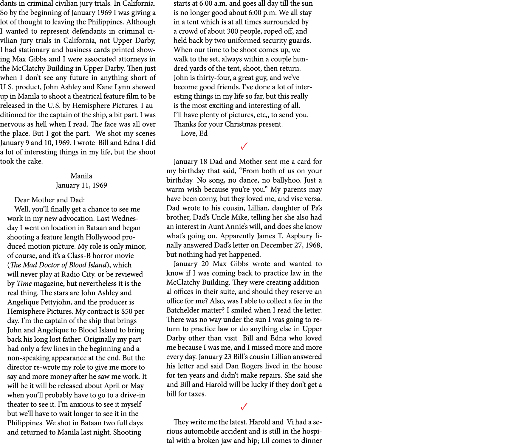 dants in criminal civilian jury trials. In California.So by the beginning of January 1969 I was giving a lot of thoug...