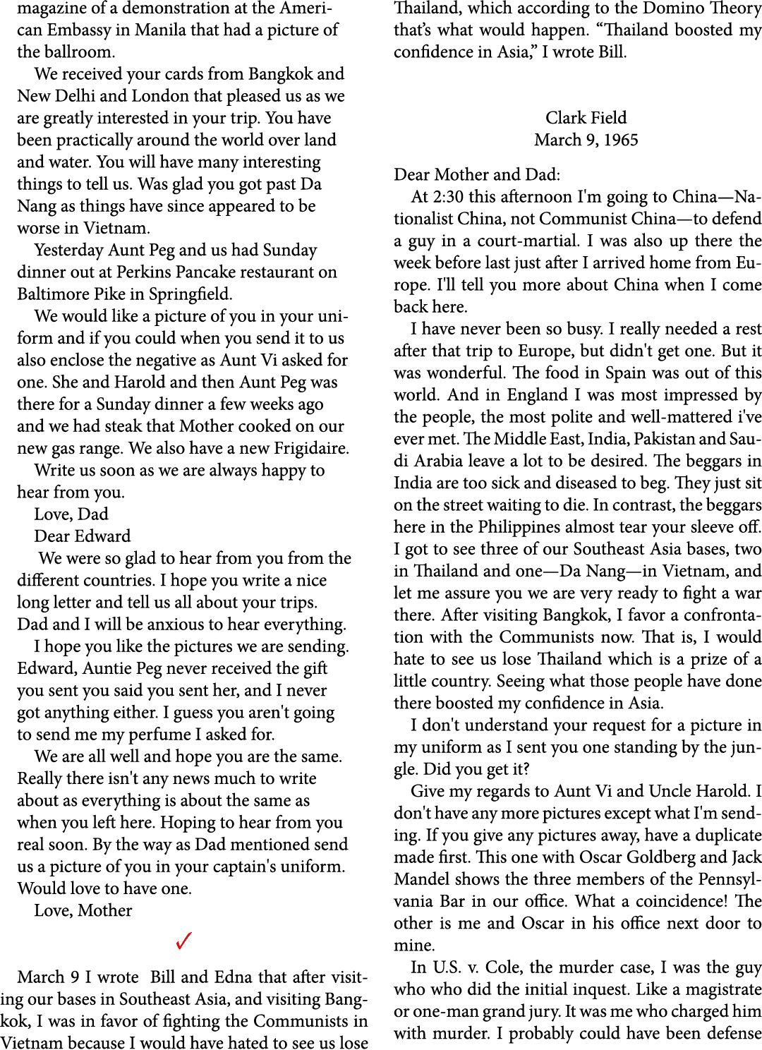 magazine of a demonstration at the American Embassy in Manila that had a picture of the ballroom. We received your ca...