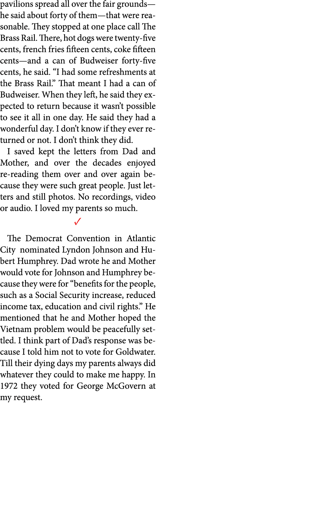 pavilions spread all over the fair grounds—he said about forty of them—that were reasonable. They stopped at one plac...