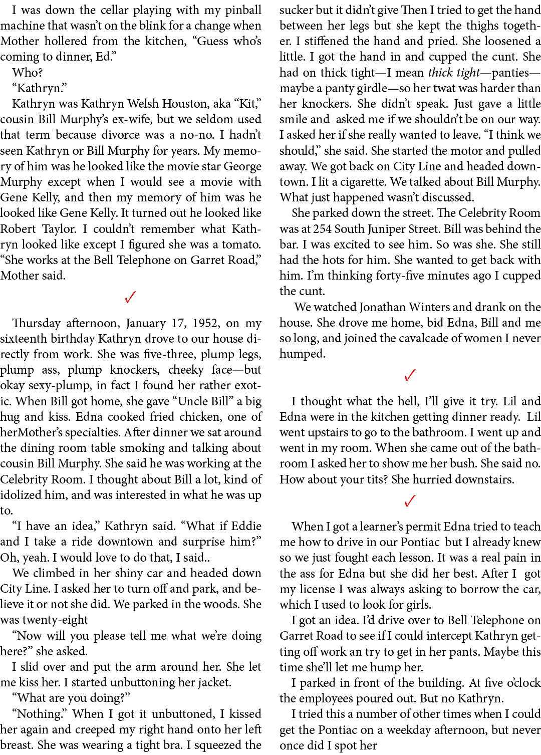 I was down the cellar playing with my pinball machine that wasn’t on the blink for a change when Mother hollered from...