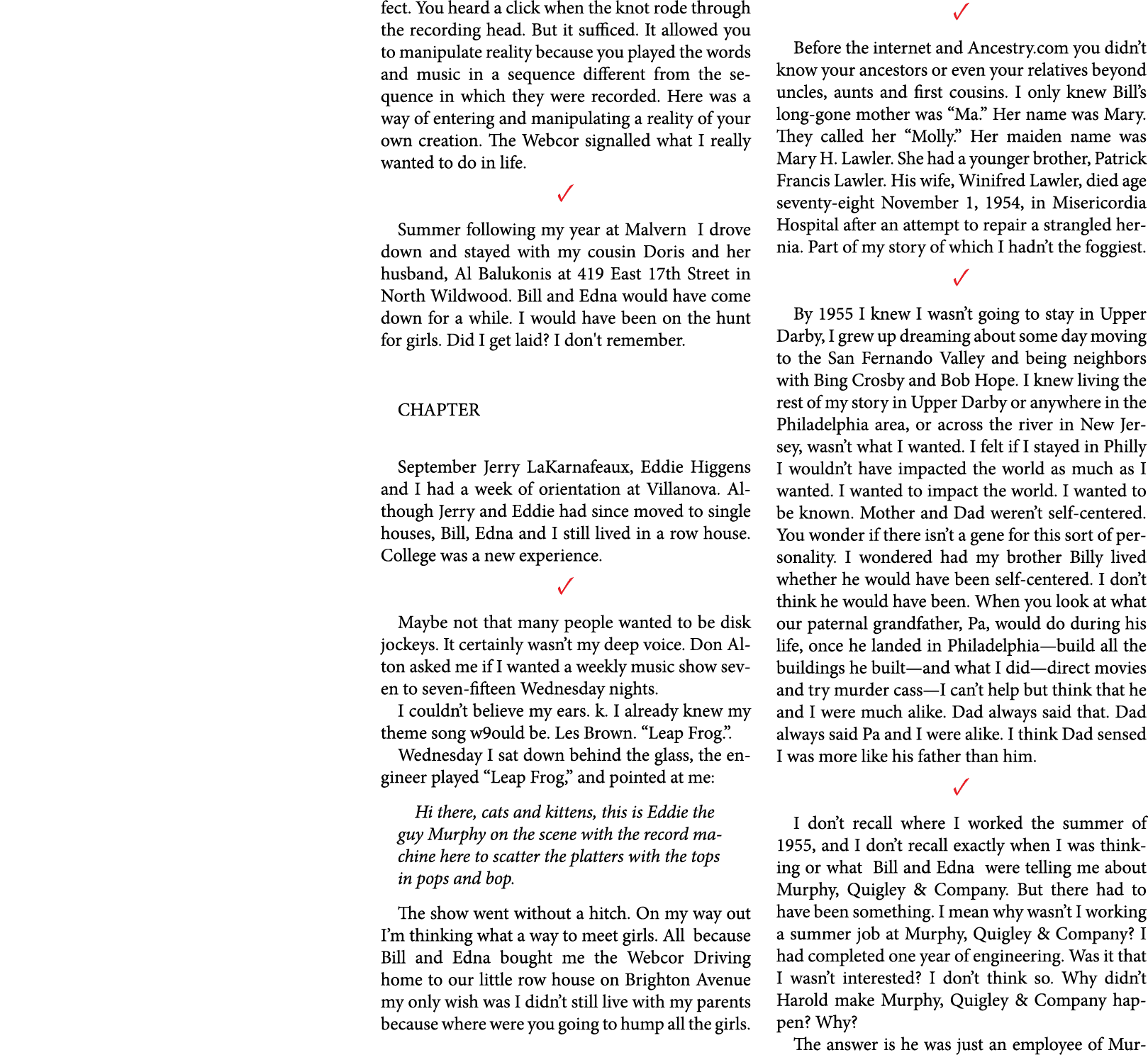 fect. You heard a click when the knot rode through the recording head. But it sufficed. It allowed you to manipulate ...