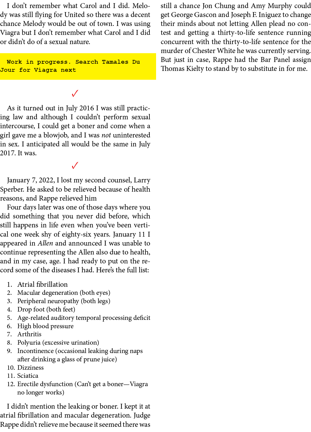 I don’t remember what Carol and I did. Melody was still flying for United so there was a decent chance Melody would b...