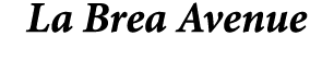 La Brea Avenue