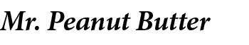Mr. Peanut Butter 