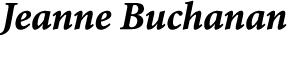 Jeanne Buchanan
