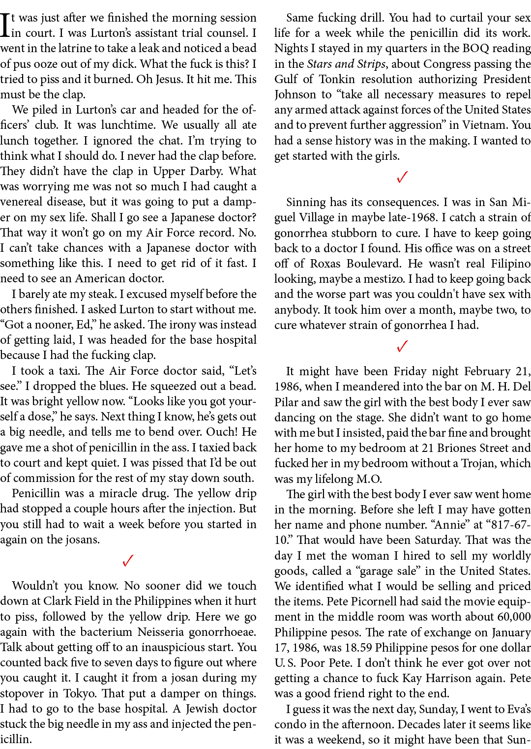 It was just after we finished the morning session in court. I was Lurton’s assistant trial counsel. I went in the lat...