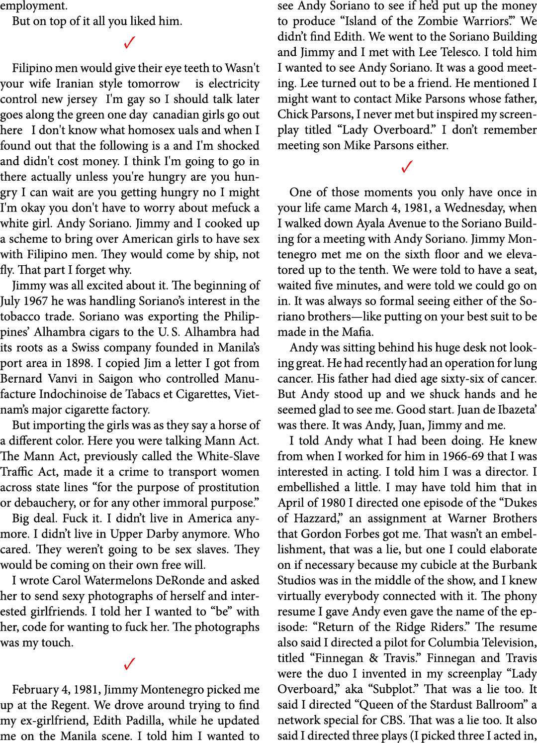 employment. But on top of it all you liked him. ✓ Filipino men would give their eye teeth to Wasn't your wife Iranian...