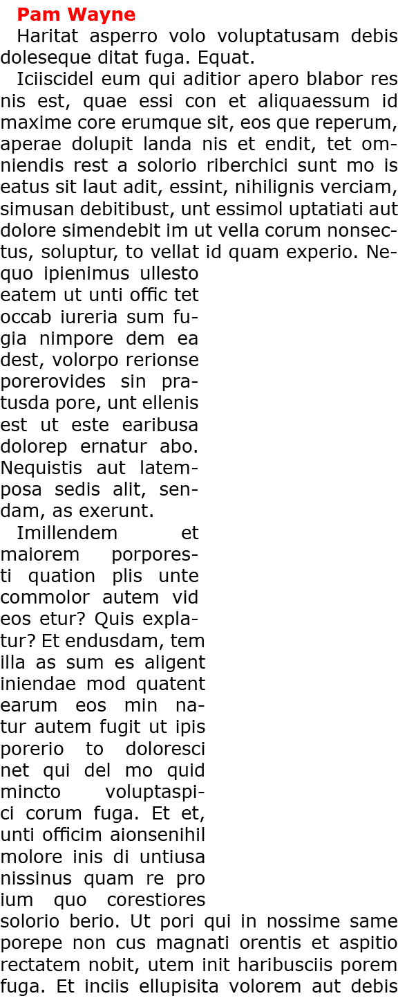 Pam Wayne Haritat asperro volo voluptatusam debis doleseque ditat fuga. Equat. Iciiscidel eum qui aditior apero blabo...